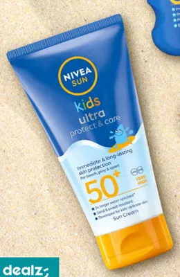Kosmetyk do opalania Nivea Sun Kids Ultra Protect & Care SPF 50+ promocja w Dealz