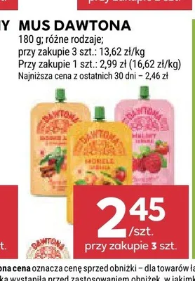 Mus owocowy Dawtona promocja w Stokrotka