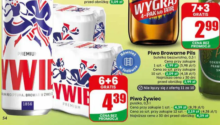 Piwo Żywiec Premium promocja w Dino