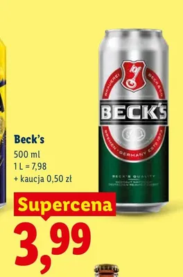 Piwo Beck's promocja w Lidl