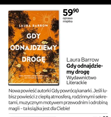 Książka Gdy odnajdziemy drogę Laura Barrow promocja w Empik