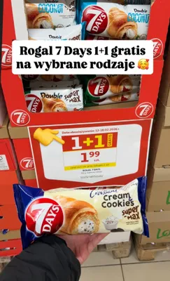 Rogal Croissant Cream Cookies Super Max promocja w Auchan