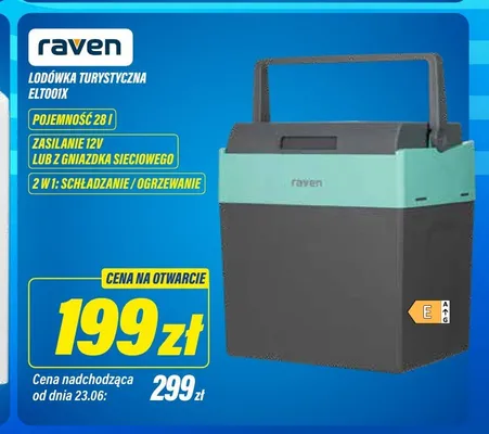 Lodówka turystyczna Raven 28 l promocja w RTV EURO AGD