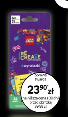 Książka LEGO Re-Create Wynalazki oprawa twarda promocja w Empik