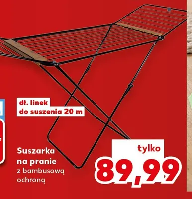 Suszarka na pranie z bambusową ochroną promocja w Kaufland