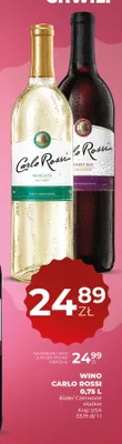 Wino Carlo Rossi Sweet Red promocja w Duży Ben