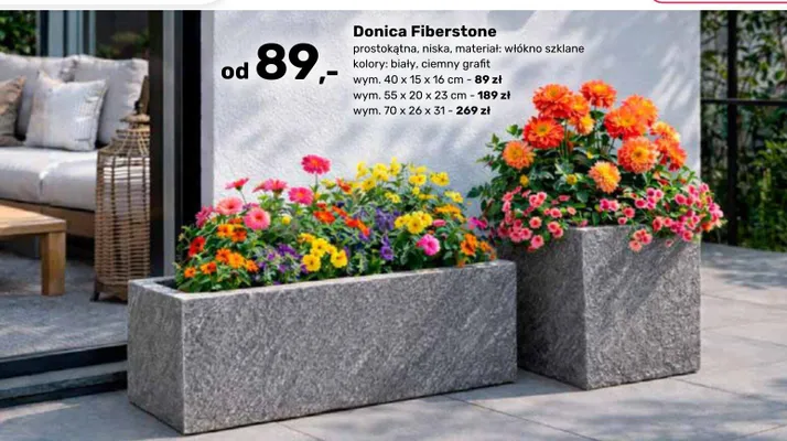 Donica Fiberstone promocja w Bricomarche