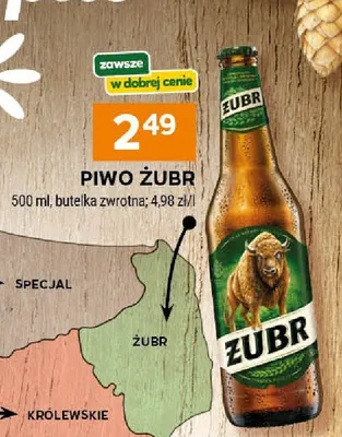 Piwo Żubr promocja w Stokrotka