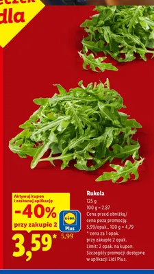 Rukola promocja w Lidl