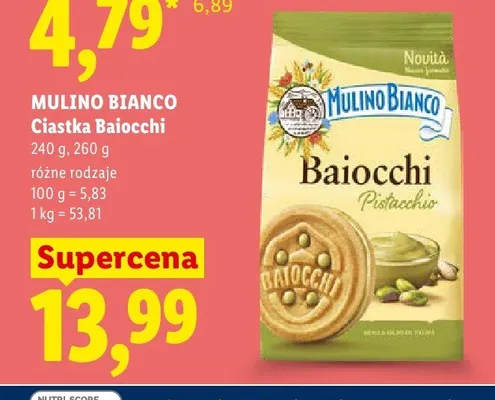 Ciastka Baiocchi Mulino Bianco promocja w Lidl