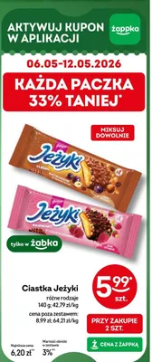 Ciastka Jeżyki raspberry promocja w Żabka