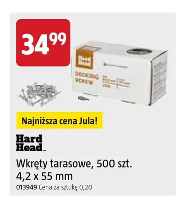 Wkręty tarasowe Hard Head 500-pak promocja w Jula