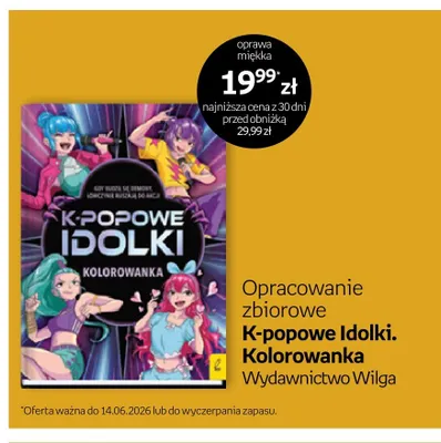 Książka K-popowe Idolki. Kolorowanka Opracowanie zbiorowe promocja w Empik