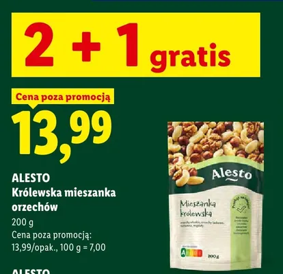 Królewska mieszanka orzechów Alesto promocja w Lidl