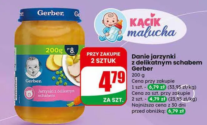 Danie jarzynki z delikatnym schabem promocja w Dino