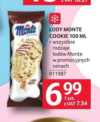 Lody MONTE COOKIE promocja w Selgros