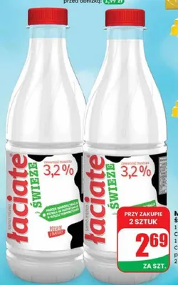 Mleko spożywcze świeże 3,2% promocja w Dino