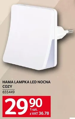 Hamak lampka LED nocna cozy promocja w Selgros