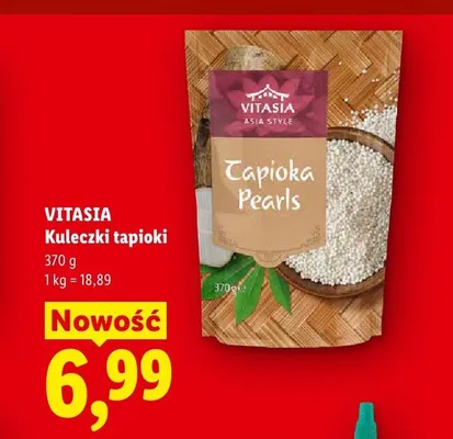 Kuleczki tapioki Vitasia promocja w Lidl