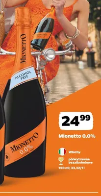 Wino bezalkoholowe Mionetto promocja w Netto