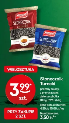 Słonecznik turecki prażony solony promocja w Żabka