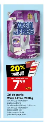 Żel do prania Wash & Free Jasmine & Lavender promocja w Twój Market