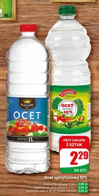 Ocet spirytusowy 10% Octownia Białystok promocja w Dino