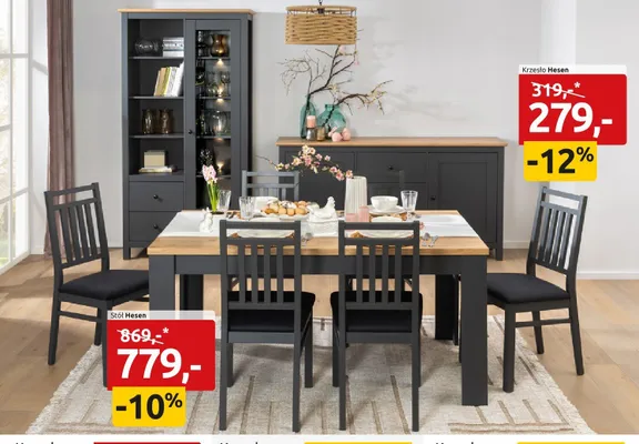 Stół Hesen promocja w Black Red White