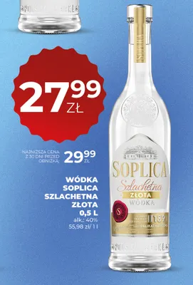 Wódka Soplica Szlachetna Złota promocja w Duży Ben
