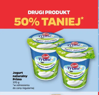Jogurt naturalny Primo Zott promocja w Netto