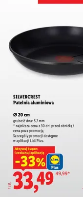 Patelnia aluminiowa Silvercrest Ø 20 cm promocja w Lidl