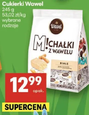 Cukierki michałki z wawelu białe promocja w Delikatesy Centrum