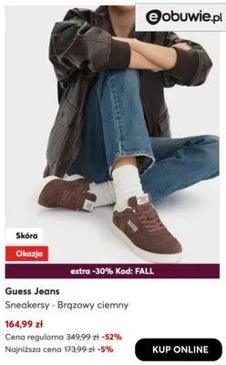 Sneakersy Guess Jeans promocja w eobuwie.pl