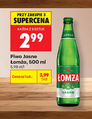 Piwo Łomża promocja w Biedronka