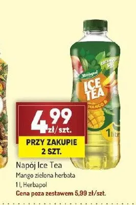 Napój Ice Tea Mango zielona herbata Herbapol promocja w Avita