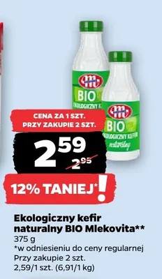Ekologiczny kefir naturalny BIO promocja w Netto