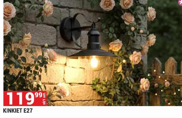 Kinkiet E27 promocja w Merkury Market