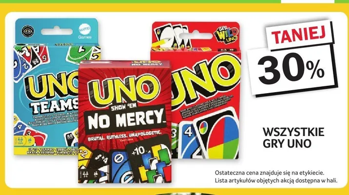 Gra Uno No Mercy promocja w Selgros