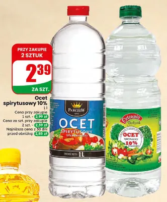 Ocet spirytusowy 10% Parczew promocja w Dino