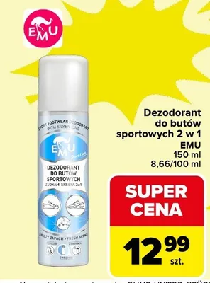 Dezodorant do butów sportowych 2 w 1 promocja w Carrefour