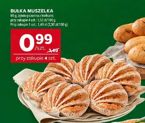 Bułka muszelka żytnio-pszenna z kiełkami promocja w Stokrotka