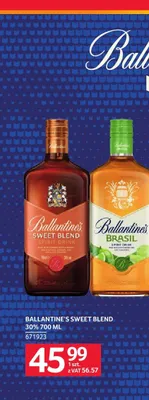 Likier Ballantine's Sweet Blend 30% promocja w Selgros