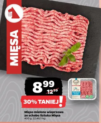 Mięso mielone wieprzowe ze schabu Sztuka Mięsa promocja w Netto