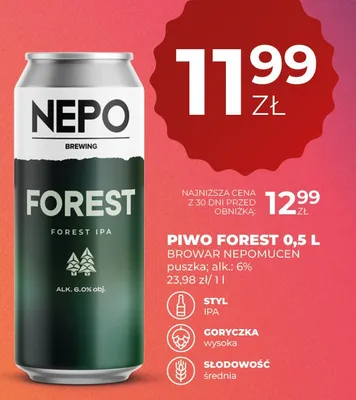 Piwo Forest promocja w Duży Ben