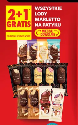Lody na patyku Marletto Crunch Almond promocja w Biedronka
