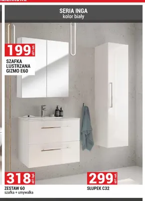 Szafka lustrzana Gizmo E60 promocja w Merkury Market