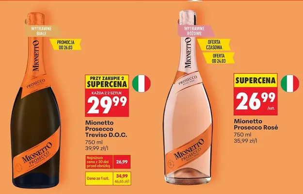 Prosecco Rosé promocja w Biedronka