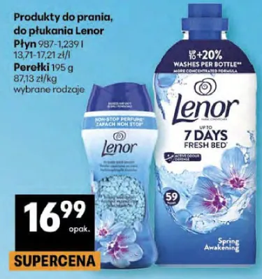 Produkty do prania, do płukania Lenor Płyn, Perełki wybrane rodzaje promocja w Delikatesy Centrum