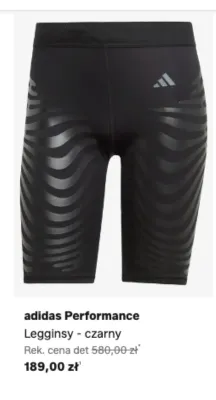 Legginsy adidas Performance czarne promocja w Lounge by Zalando