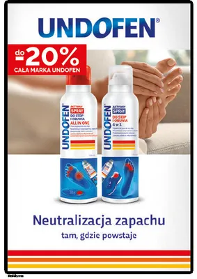 Kosmetyki do stóp Undofen promocja w Ziko Dermo